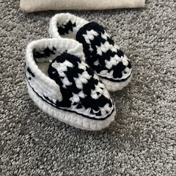 Our Little Kicks Handmade Knit Baby Shoes. 0-6 months. Bundle - Picture 2 of 5